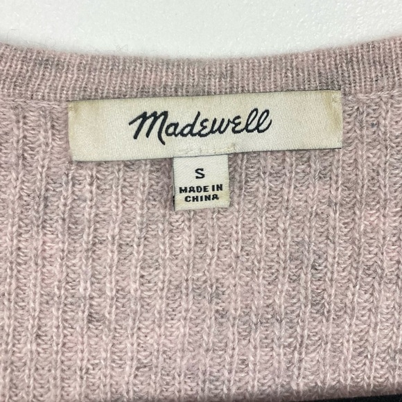 MADEWELL V-Neck Pullover Sweater Merino Wool/Alpaca  Size S - Picture 5 of 10